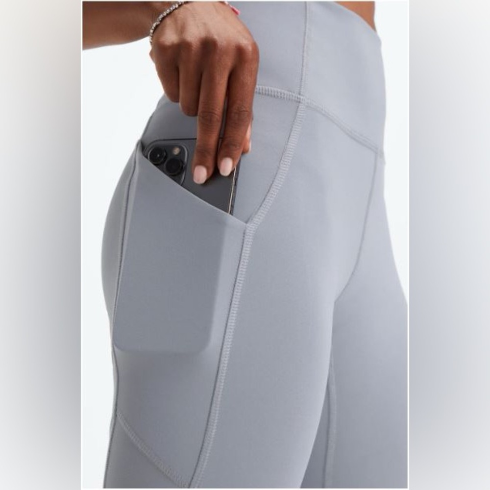 NWT- Fabletics PureLuxe HW Pocket Full length Leggings-  STORM CLOUD (27”) - Picture 9 of 10